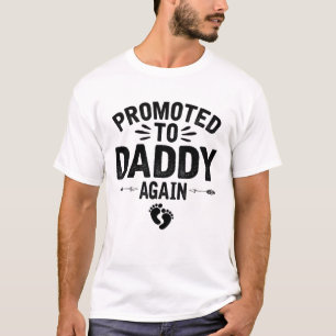Promoted To Daddy Again Vintage Father's Day For D T-Shirt