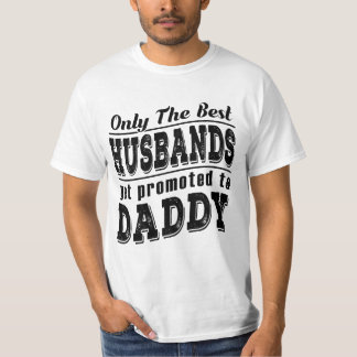 Promoted To Daddy Black Text T-Shirt