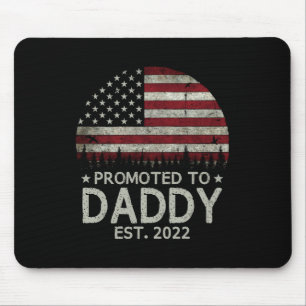 Promoted to Daddy Est 2022 First Time Dad Mouse Mat