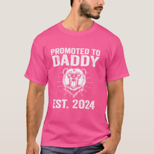 promoted to daddy est. 2024 dad T-Shirt