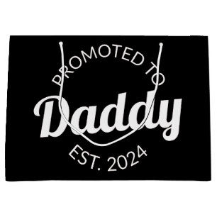Promoted To Daddy Est. 2024 I Large Gift Bag