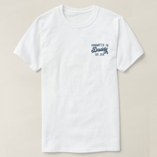 Promoted To Daddy EST. 2025 Funny Soon To Be Dad T-Shirt