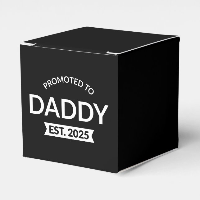 Promoted To Daddy Est. 2025 II Favour Box (Front Side)