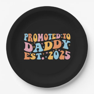Promoted To Daddy Est. 2025 III Paper Plate