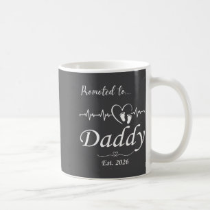 Promoted To Daddy Est 2026 Baby Announcement  Coffee Mug