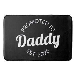 Promoted To Daddy Est. 2026 I Bath Mat