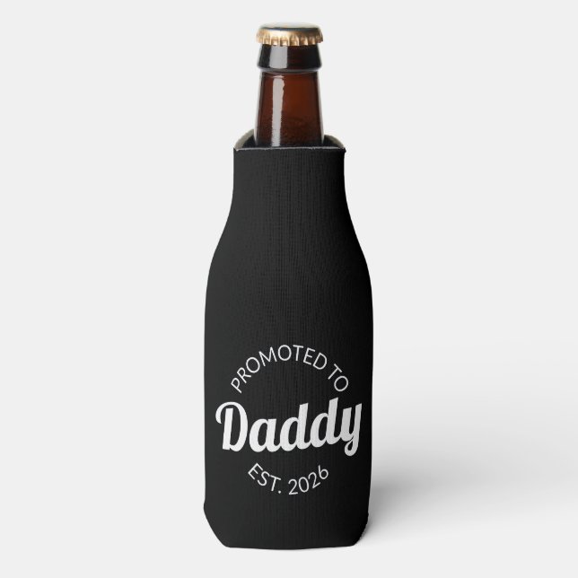 Promoted To Daddy Est. 2026 I Bottle Cooler (Bottle Front)