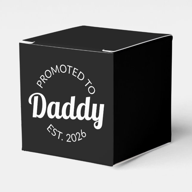 Promoted To Daddy Est. 2026 I Favour Box (Front Side)