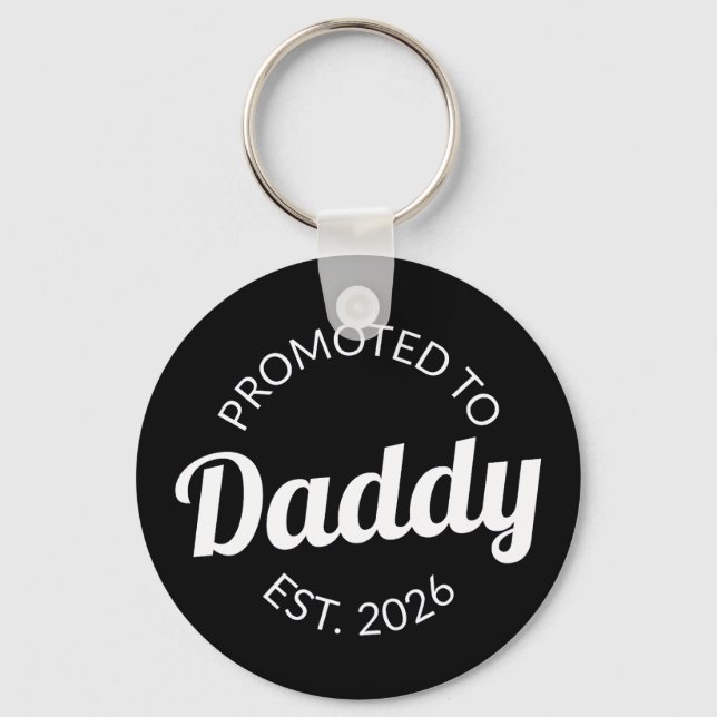 Promoted To Daddy Est. 2026 I Key Ring (Front)