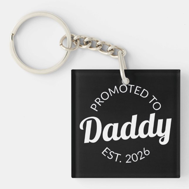 Promoted To Daddy Est. 2026 I Key Ring (Front)