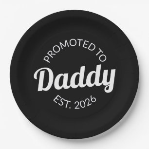 Promoted To Daddy Est. 2026 I Paper Plate