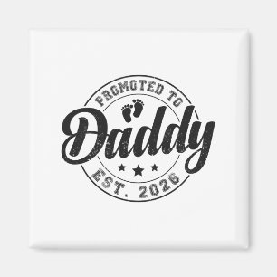 Promoted To Daddy Est 2026 Soon To Be Dad New Fath Magnet