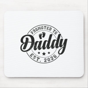 Promoted To Daddy Est 2026 Soon To Be Dad New Fath Mouse Mat