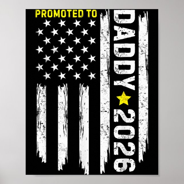 Promoted To Daddy Est 2026 Soon To Be Dad New Fath Poster (Front)