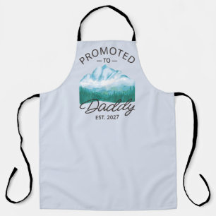 Promoted To Daddy Est 2027 New Dad Announcement VI Apron