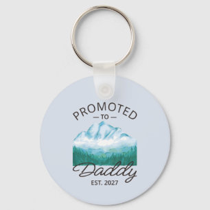 Promoted To Daddy Est 2027 New Dad Announcement VI Key Ring