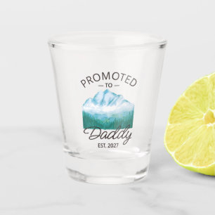 Promoted To Daddy Est 2027 New Dad Announcement VI Shot Glass