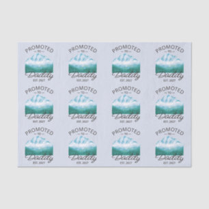 Promoted To Daddy Est 2027 New Dad Announcement VI Tissue Paper