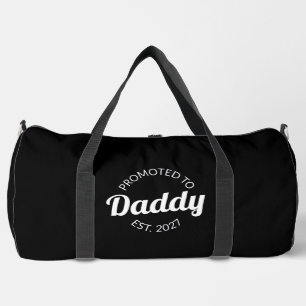Promoted To Daddy Est 2027 New Dad Baby Shower I Duffle Bag