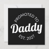 Promoted To Daddy Est 2027 New Dad Baby Shower I