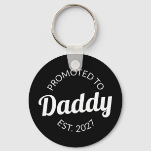 Promoted To Daddy Est 2027 New Dad Baby Shower I Key Ring