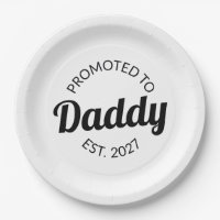 Promoted To Daddy Est 2027 New Dad Baby Shower I