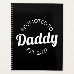 Promoted To Daddy Est 2027 New Dad Baby Shower I Planner