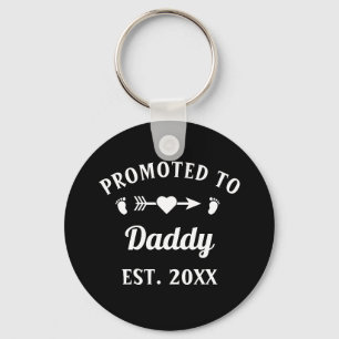 Promoted To Daddy Fatherhood Father's Day Key Ring