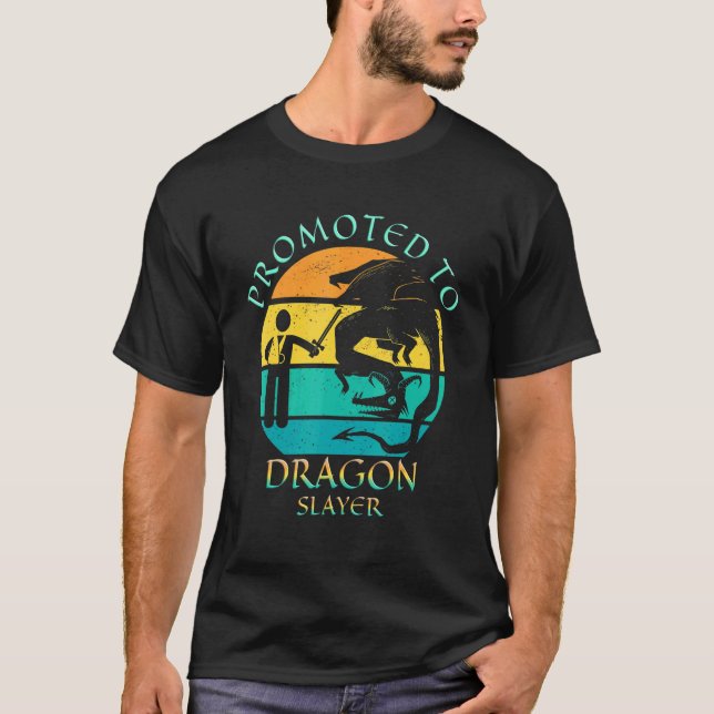 Promoted To Dragon Slayer  Broken Arm Collarbone K T-Shirt (Front)