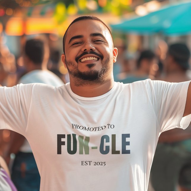 Promoted to FUN-CLE EST 2025 | Funny New Uncle  T-Shirt (Creator Uploaded)