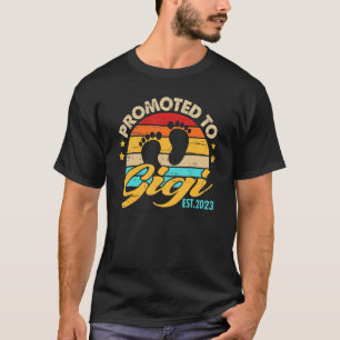 Promoted To Gigi 2023 Mother's Day First Time Mum T-Shirt