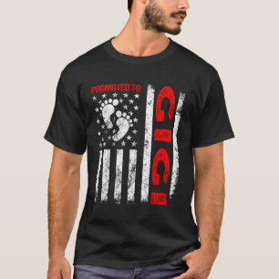 Promoted To Gigi Usa Flag Mother'S Day First Time  T-Shirt