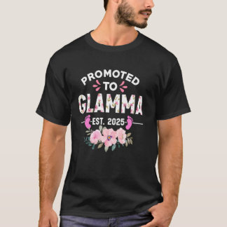 Promoted To Glamma Est 2025 Gifts First Time Grand T-Shirt