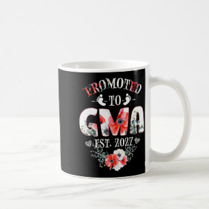 Promoted to Gma Est 2027 Women Floral First Time Coffee Mug