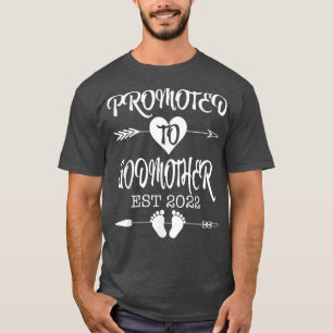 Promoted To Godmother EST 2022 Pregnancy Reveal T-Shirt