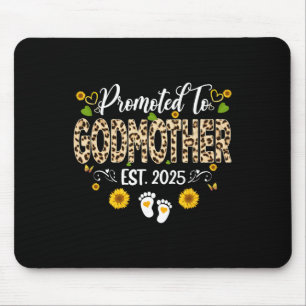Promoted To Godmother Est 2025 Mothers Day New God Mouse Mat