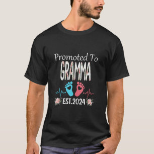 Promoted to GRAMMA Est 2024 Mother s Day Christmas T-Shirt