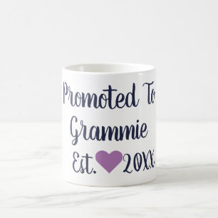 Promoted To Grammie Navy & Purple Mug