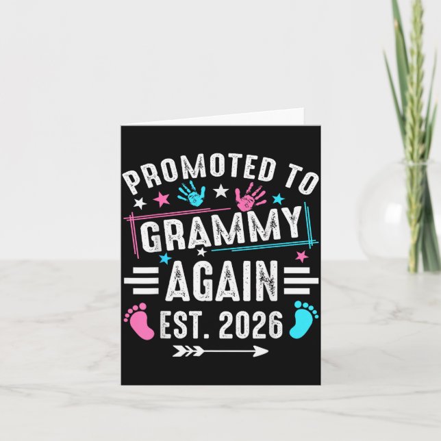 Promoted To Grammy Again Est 2026  Card (Front)