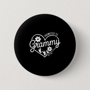 Promoted To Grammy Est. 2026 Grandma, New Baby Ann 6 Cm Round Badge