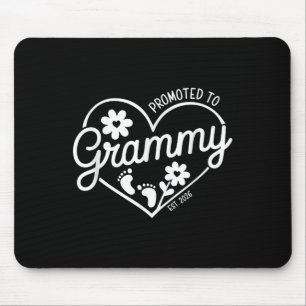 Promoted To Grammy Est. 2026 Grandma, New Baby Ann Mouse Mat