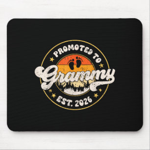Promoted To Grammy Est. 2026 Grandmother Announcem Mouse Mat