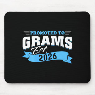 Promoted to grams est 2026 new grandma to be 26 mouse mat