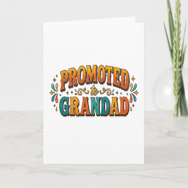 Promoted to Grandad Announcement (Front)