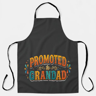 Promoted to Grandad Announcement Apron