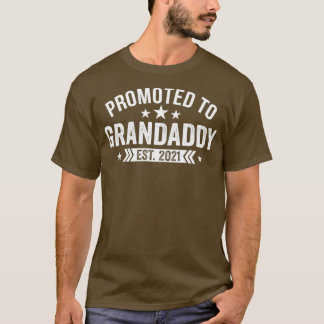 Promoted To Grandaddy EST 2021 Fathers Day T-Shirt