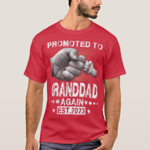 Promoted To Granddad Again Est 2023 Pregnancy Anno T-Shirt