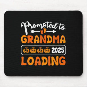 Promoted To Grandma 2025 Loading Pumpkin Halloween Mouse Mat