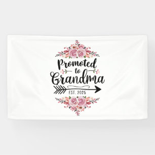 Promoted To Grandma 2025 Pregnancy Announcement Banner