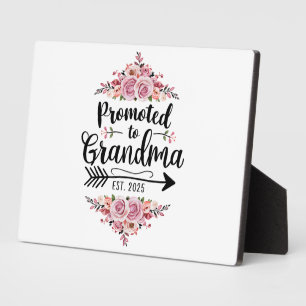 Promoted To Grandma 2025 Pregnancy Announcement Plaque